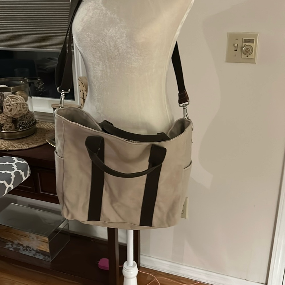 Banana Republic Canvas messenger bag